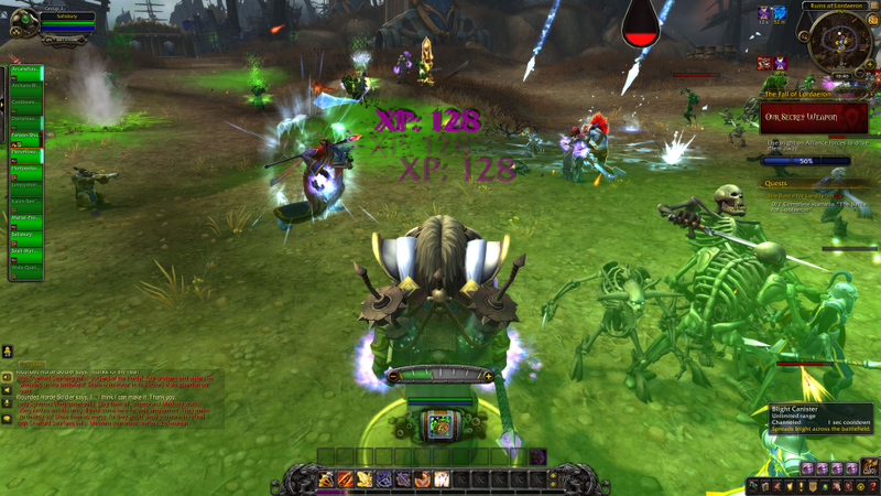 During the Battle for Lordaeron event, Horde characters get to choose whether or not to murder the Alliance using chemical weapons. I went with murder.